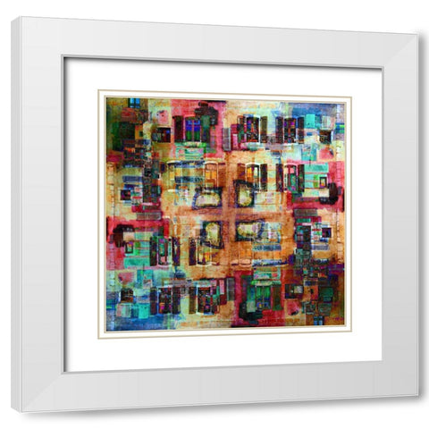 Annecy 4 White Modern Wood Framed Art Print with Double Matting by Shrayer, Igor