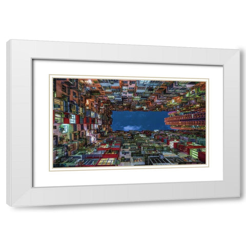 Uplift White Modern Wood Framed Art Print with Double Matting by Agazzi, Andreas