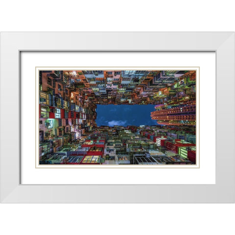 Uplift White Modern Wood Framed Art Print with Double Matting by Agazzi, Andreas