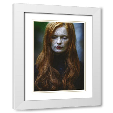 Edhilvarel White Modern Wood Framed Art Print with Double Matting by Russocka, Magdalena