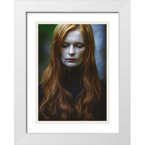 Edhilvarel White Modern Wood Framed Art Print with Double Matting by Russocka, Magdalena