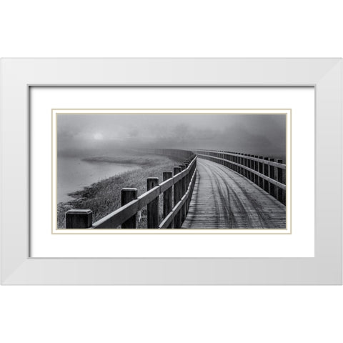The Path To Something Better. White Modern Wood Framed Art Print with Double Matting by Londal, Leif