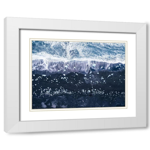 Jokulsarlon White Modern Wood Framed Art Print with Double Matting by Carrillo Lopez, Antonio