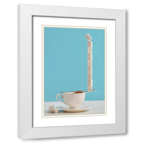 Sweet Tooth White Modern Wood Framed Art Print with Double Matting by Belenko, Dina
