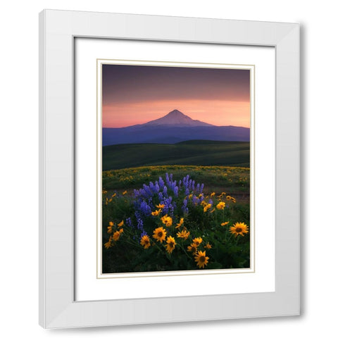 Bloomdido White Modern Wood Framed Art Print with Double Matting by Bakir, Abdulkhalek