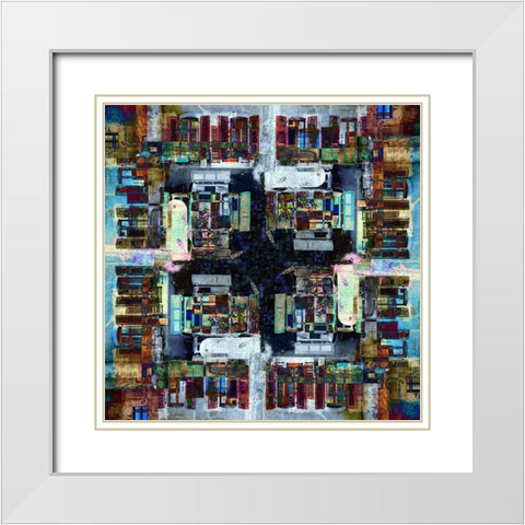 Annecy 6 White Modern Wood Framed Art Print with Double Matting by Shrayer, Igor