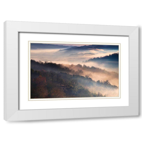 These Magic Moments White Modern Wood Framed Art Print with Double Matting by Artemiadi, Dora
