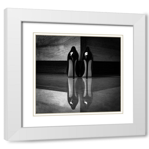 Ice White Modern Wood Framed Art Print with Double Matting by Schottstaedt, Erik