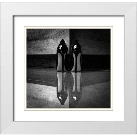 Ice White Modern Wood Framed Art Print with Double Matting by Schottstaedt, Erik
