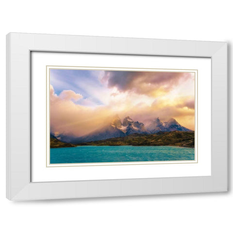 The Wait White Modern Wood Framed Art Print with Double Matting by Guevara Vivanco, Carlos