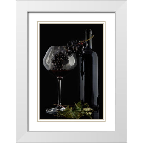 I Love Wine ! V White Modern Wood Framed Art Print with Double Matting by Fabiano, Alessandro