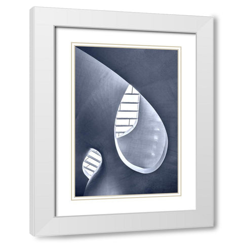 Ceiling Detail White Modern Wood Framed Art Print with Double Matting by Luycx, Theo