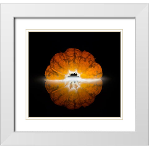 Mandarine White Modern Wood Framed Art Print with Double Matting by De Kogel, Wieteke