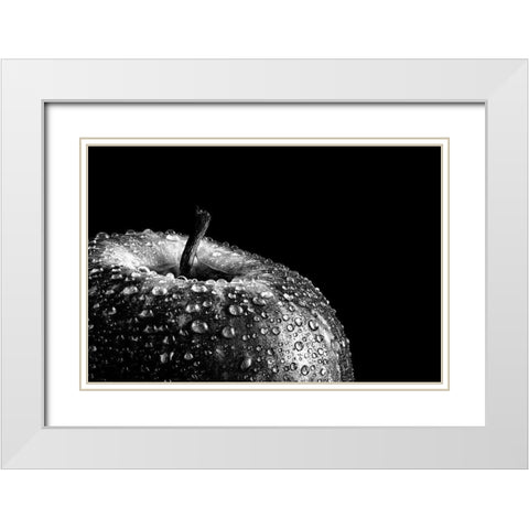 Appel White Modern Wood Framed Art Print with Double Matting by Coenders, Chris