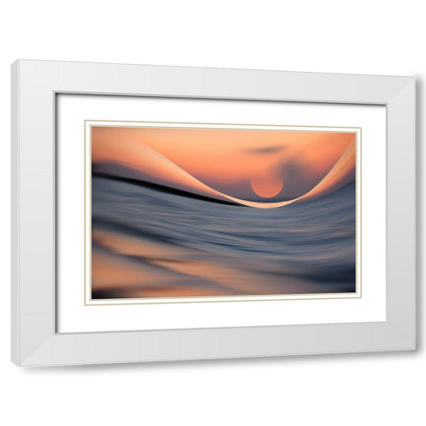 Capture The Sun White Modern Wood Framed Art Print with Double Matting by Reindl, Doris
