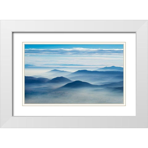 Clean Air White Modern Wood Framed Art Print with Double Matting by Vuk, Ivo