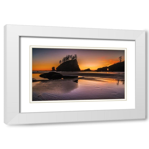 Moments Of Transition White Modern Wood Framed Art Print with Double Matting by Agazzi, Andreas