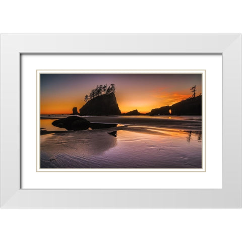Moments Of Transition White Modern Wood Framed Art Print with Double Matting by Agazzi, Andreas