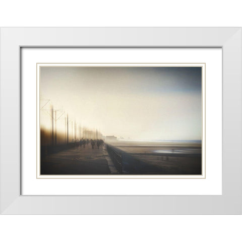 That Singular Moment When Today Turns Into Yesterday White Modern Wood Framed Art Print with Double Matting by Flour, Bruno