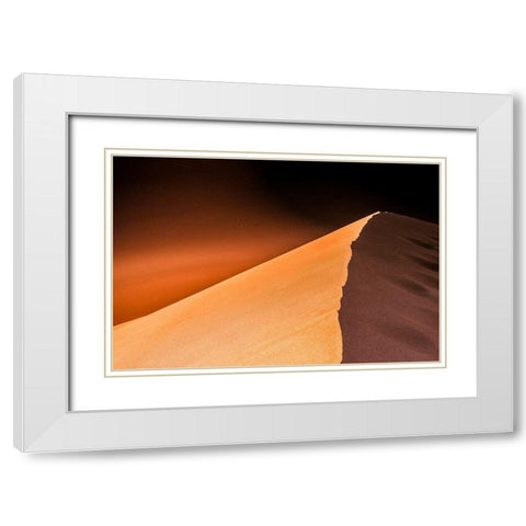 Desert Palette White Modern Wood Framed Art Print with Double Matting by Agazzi, Andreas