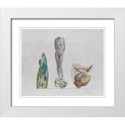 Seeds White Modern Wood Framed Art Print with Double Matting by Hattori, Fuyuki