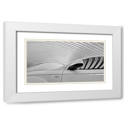 On The White Side White Modern Wood Framed Art Print with Double Matting by Joosten, Lus