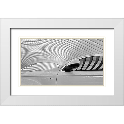 On The White Side White Modern Wood Framed Art Print with Double Matting by Joosten, Lus