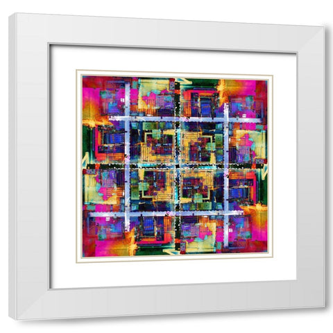 Annecy 8 White Modern Wood Framed Art Print with Double Matting by Shrayer, Igor