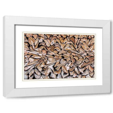 Against The Grain White Modern Wood Framed Art Print with Double Matting by Pearson, Wayne