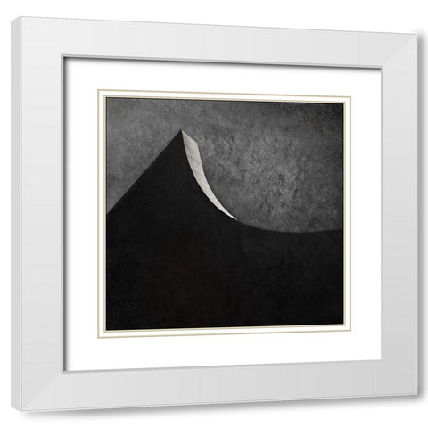 Marble Cut White Modern Wood Framed Art Print with Double Matting by Claes, Gilbert
