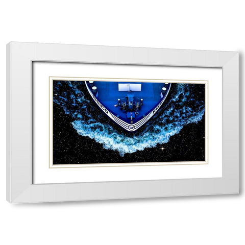 Starship White Modern Wood Framed Art Print with Double Matting by Grosshanten, Klaus
