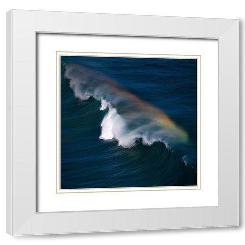 Veil White Modern Wood Framed Art Print with Double Matting by Concepcion Alvarado, Jesus