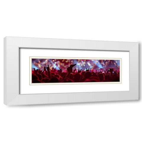 Rock White Modern Wood Framed Art Print with Double Matting by Skvortsov, Dmitry