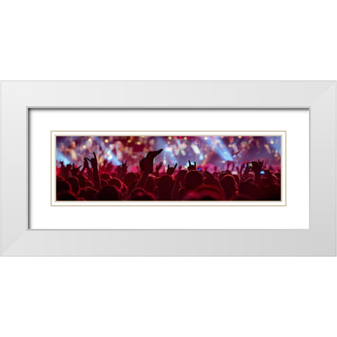 Rock White Modern Wood Framed Art Print with Double Matting by Skvortsov, Dmitry