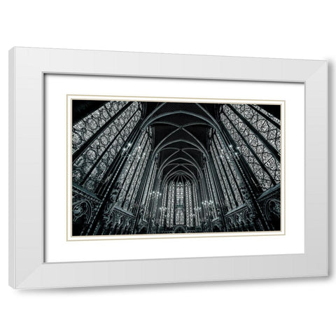 Gem Of Gothic White Modern Wood Framed Art Print with Double Matting by Kreiten, Mike