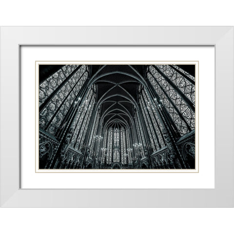 Gem Of Gothic White Modern Wood Framed Art Print with Double Matting by Kreiten, Mike