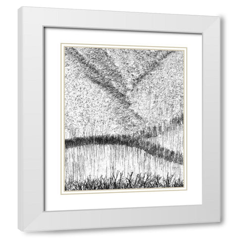 Back From The Dead White Modern Wood Framed Art Print with Double Matting by Pearson, Wayne