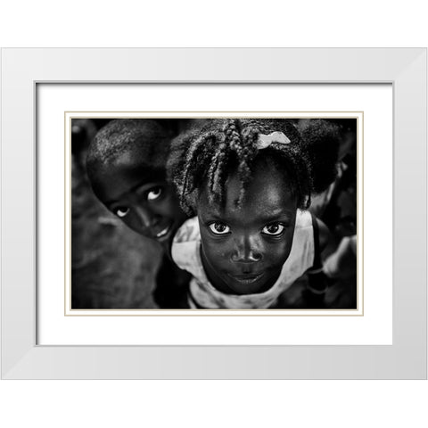 Guinac White Modern Wood Framed Art Print with Double Matting by Godinho, Luis