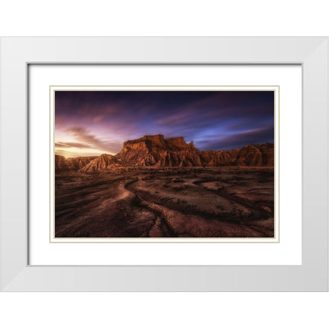 Red Land White Modern Wood Framed Art Print with Double Matting by Martin Castan, David