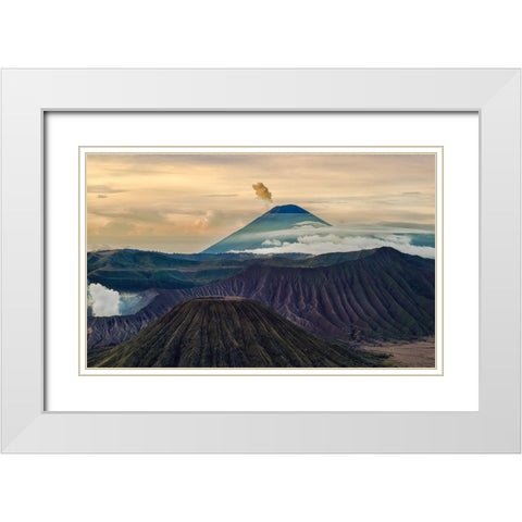 The Gods Masterpiece White Modern Wood Framed Art Print with Double Matting by Zhang Yu, Ryan