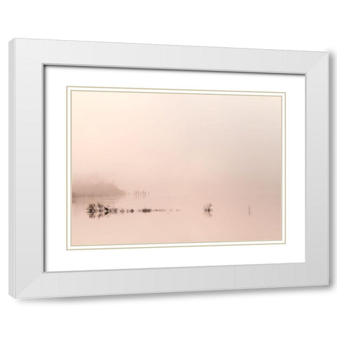 Lake White Modern Wood Framed Art Print with Double Matting by Lorenzetti, Andrea