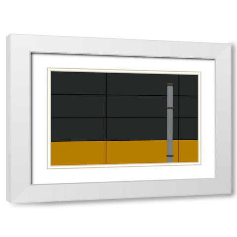 Standing Alone White Modern Wood Framed Art Print with Double Matting by Niezen, Jan