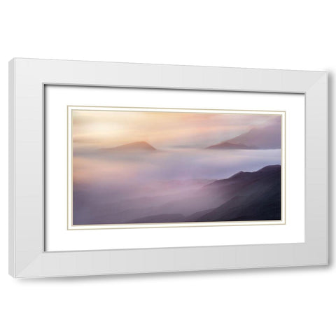 Vanilla White Modern Wood Framed Art Print with Double Matting by Gunawan, Rudi