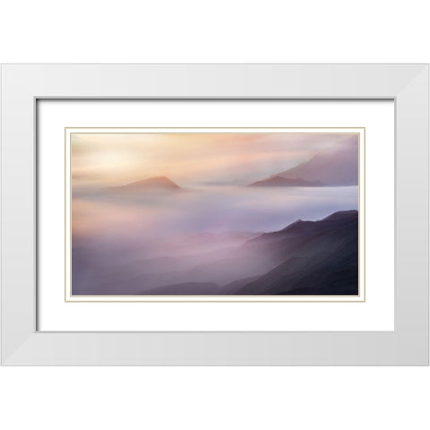 Vanilla White Modern Wood Framed Art Print with Double Matting by Gunawan, Rudi