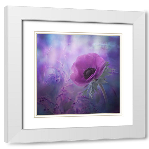 Ecstasy White Modern Wood Framed Art Print with Double Matting by Simongulashvili, Natalia