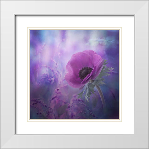 Ecstasy White Modern Wood Framed Art Print with Double Matting by Simongulashvili, Natalia