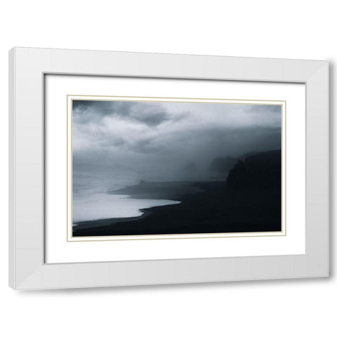 Braving Storms White Modern Wood Framed Art Print with Double Matting by Swapnil
