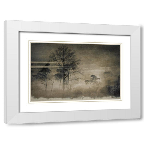 Old Postcard White Modern Wood Framed Art Print with Double Matting by Talen, Nel