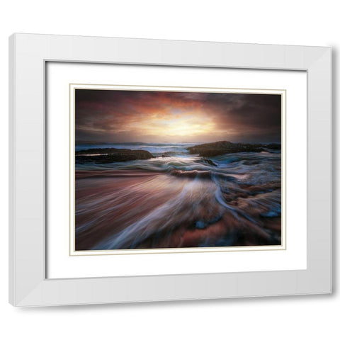 Feets White Modern Wood Framed Art Print with Double Matting by Pablo De, Juan