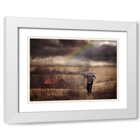After The Storm White Modern Wood Framed Art Print with Double Matting by Whitehead, Annie